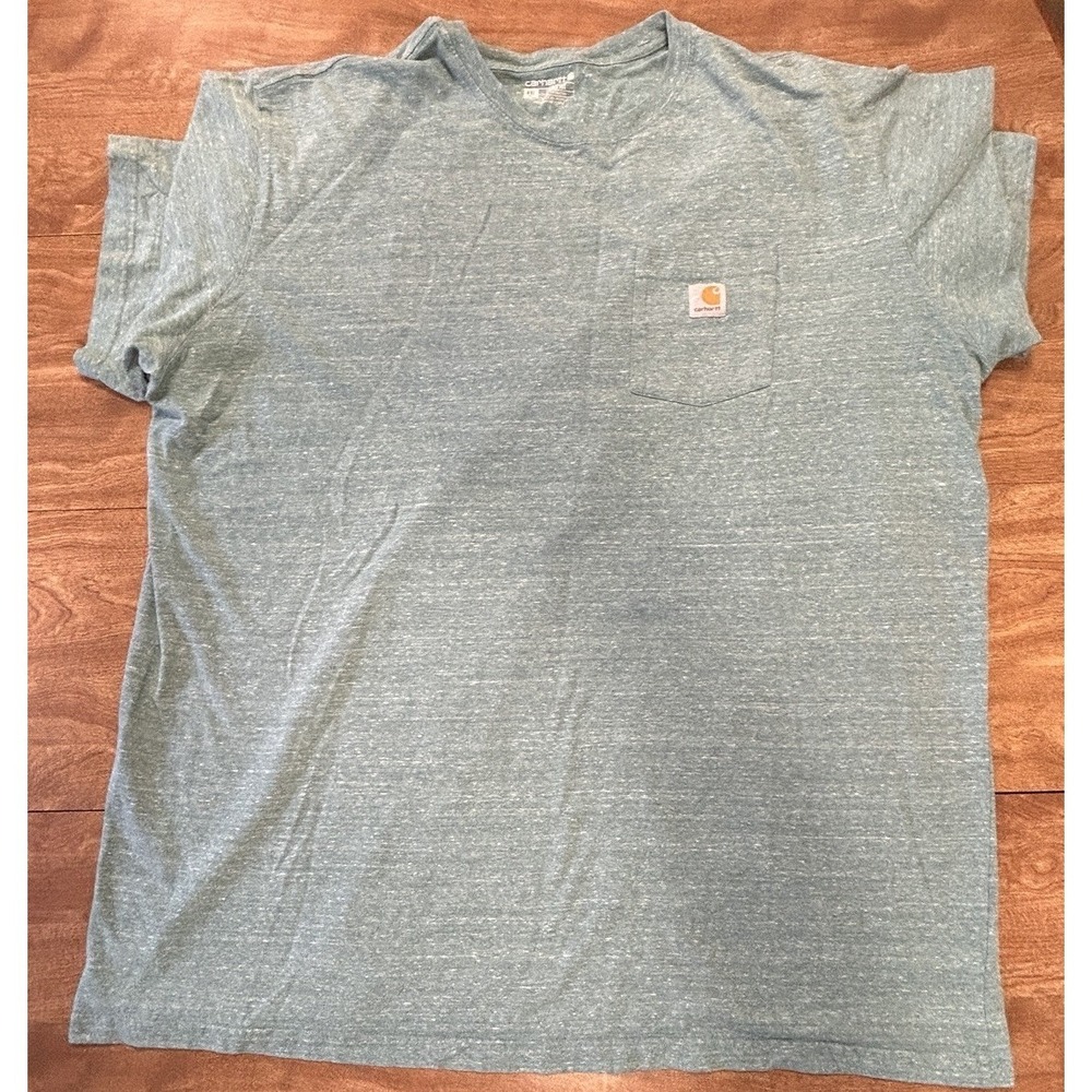 Carhartt Men's 4X T Shirt Loose Fit Light Green Short Sleeves